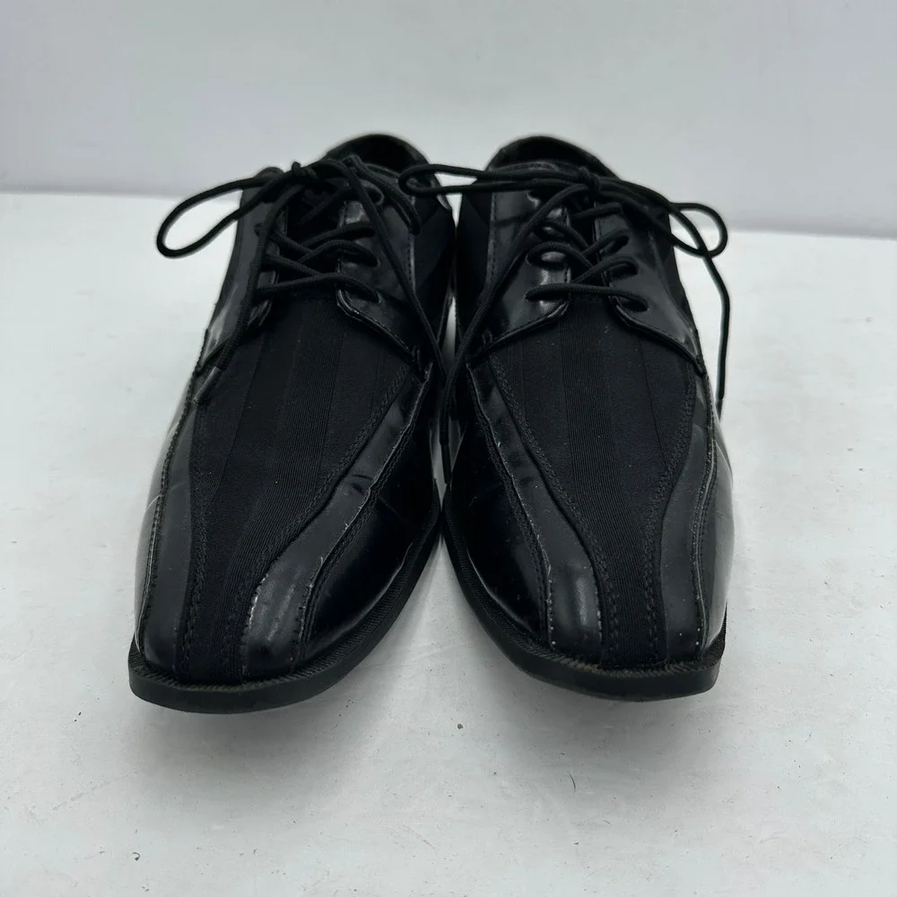 Stacy Adams Mens Black Bicycle Toe Dress Shoes Sz 11M Oxford Formal Wedding Prom